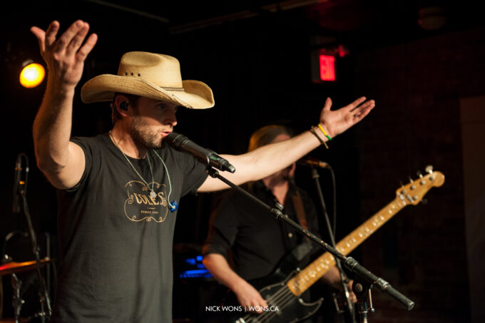 Dean Brody performing live at Boots Toronto