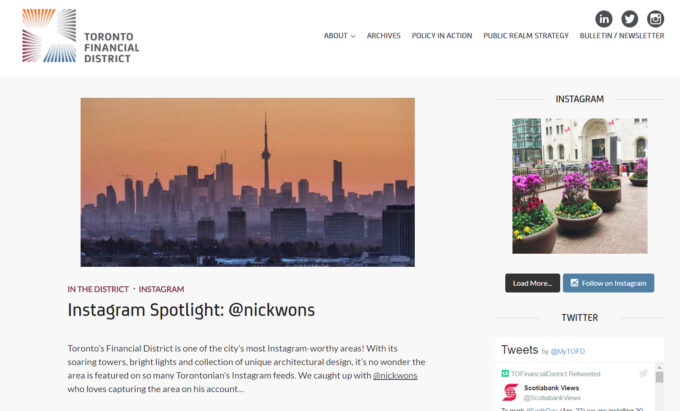 Toronto Financial District BIA Artist Feature